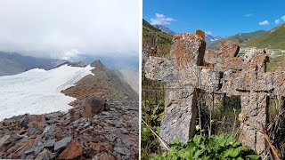 Обзор ущелья Мамисон (северная Осетия) - горы, ледник и старинные сёла Згил, Лисри, Тиб