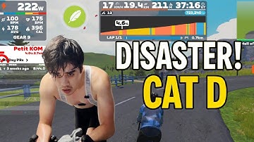 Zwift Racing: My first Cat D race was a DISASTER!