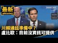 川賴通話準備中？　盧比歐：目前沒資訊可以提供｜#鏡新聞