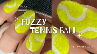 Fuzzy Tennis Ball Nails | Nail Art Tutorial