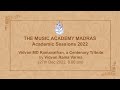 Lecdem 19  vidvan md ramanathan a centenary tribute at the music academy madras 2022