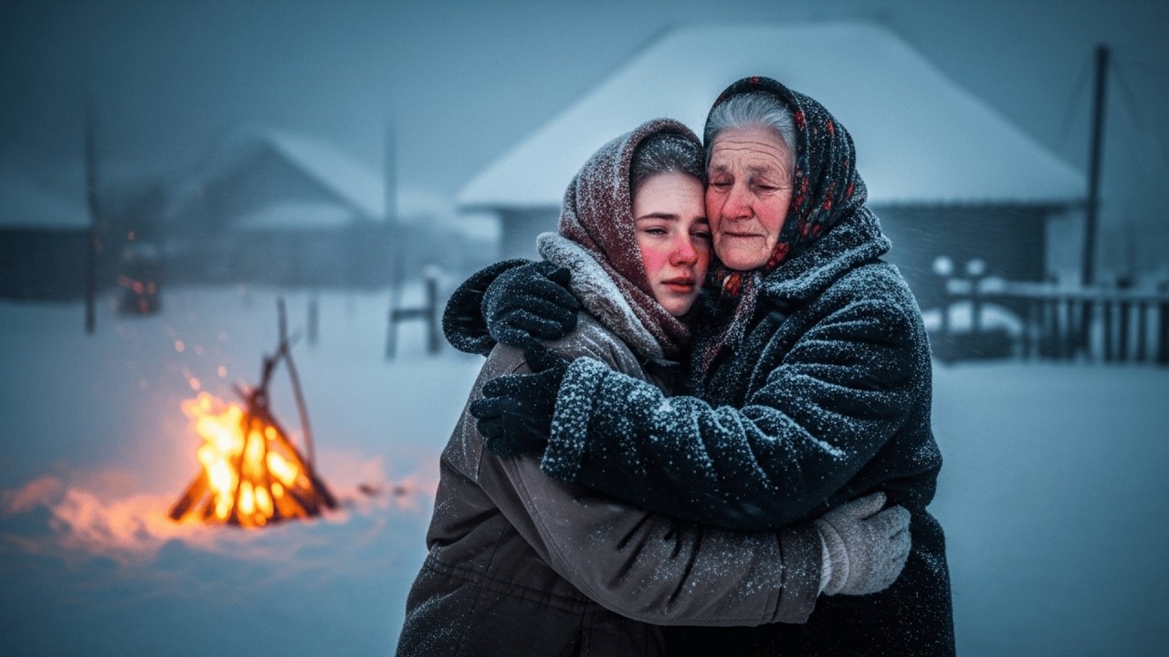 72-Year-Old Off-Grid Grandmother in the Carpathians – Mountain Life with Her Granddaughter