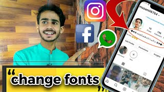 how to change fonts for instagram Facebook  WhatsApp screenshot 2