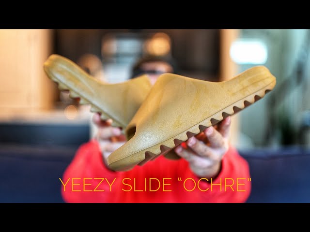 アディダス イージースライド Yeezy slide ochre 希少】adidas yeezy Slide 