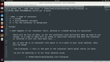 Docker volume with example | Volume mounted to mysql container
