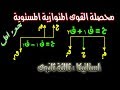 محصلة  القوى المتوازية المستوية ج1 ( استاتيكا - الوحدة الثالثة - ثالثة ثانوى )