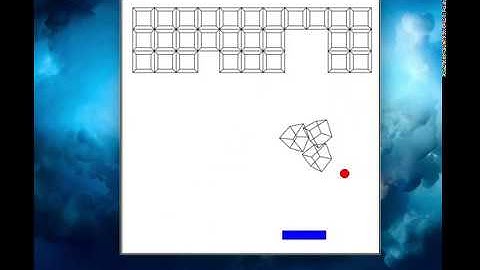 Simple breakout game using python and the turtle module with 3D block rotation