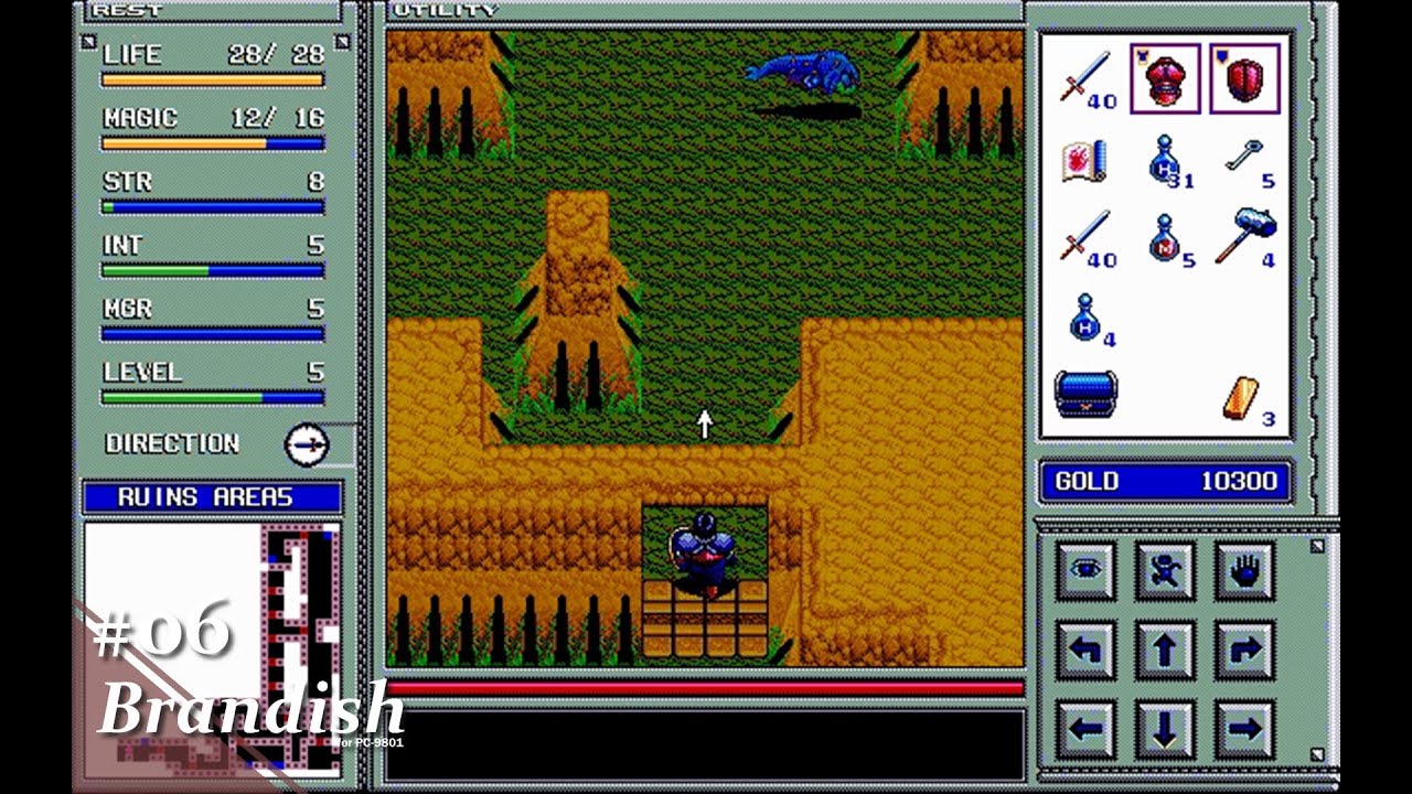 Play】PC-9801 Brandish（ブランディッシュ）#06 レトロゲーム - YouTube
