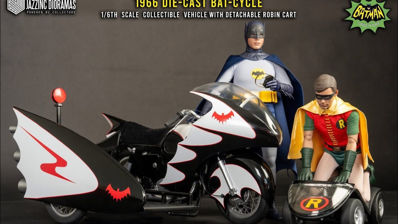 New Batcycle & Sidecar 66 set revealed by Jazz Inc Diorama preorder ...