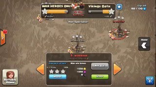20151230 部落对战 Clan wars vs VikingsOath