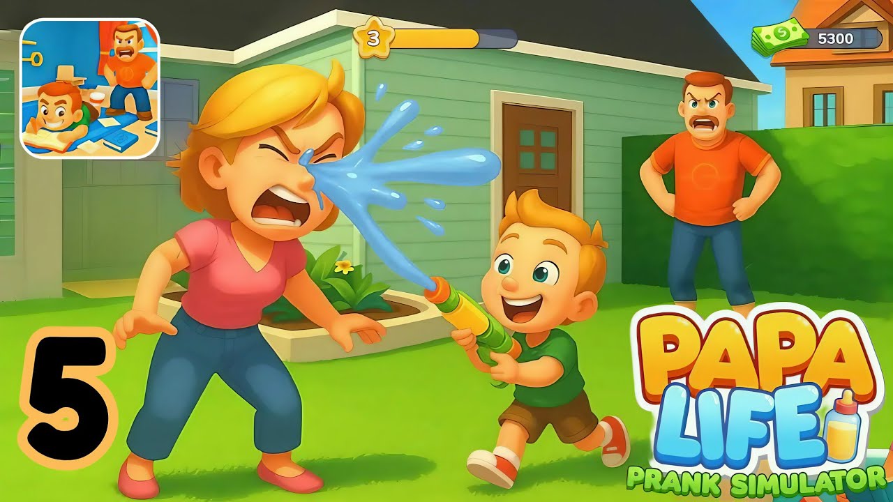 Papa Life Prank Simulator | Gameplay Part 5 | Papa Being Prankster Now | Android iOS 