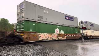 NS #4273 Lead’s The NB Intermodal Stack Train Through Spring City, TN 8/13/2025.