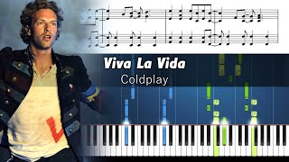 Coldplay - Viva La Vida - Piano Tutorial with Sheet Music chords