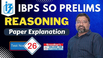 IBPS SO 2022 PRELIMS MOCK TEST NO-26 | REASONING PRACTICE SET WITH IMPORTANT QUESTIONS
