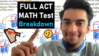 Solving a FULL 5 Academy ACT Math Test 2023-2024 | Complete Solution and Skill Lesson!