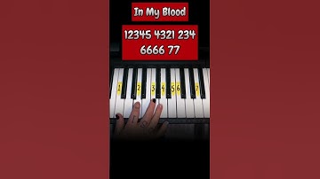 Thumbnail of 🩸In My Blood🩸 @shawnmendes #easy #piano #shorts #inmyblood #song #music #tutorial #fyp