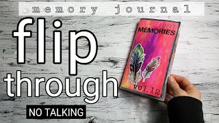 NO TALKING | Journal Flip Through | Memory Journal 01 #journalflipthrough #travelersnotebook