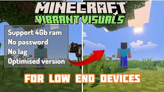How to enable Minecraft vibrant visuals in low end devices ✅️ || Minecraft patch screenshot 3