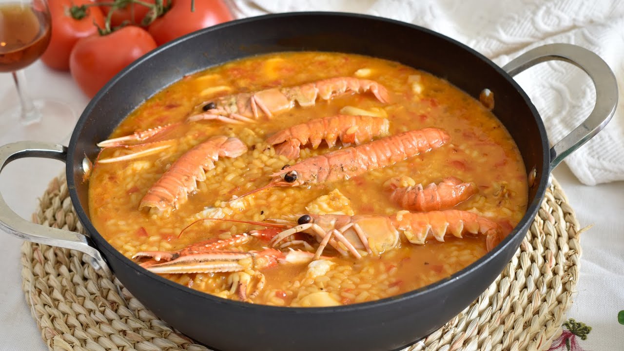 Arroz meloso con cigalas