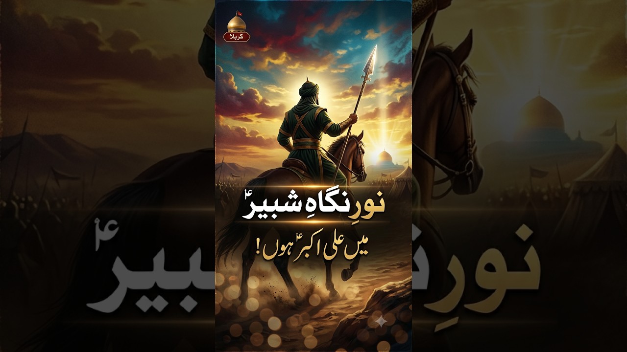 The Mirror of Prophet Muhammad (PBUH) ✨ | Hazrat Ali Akbar (AS) #shorts