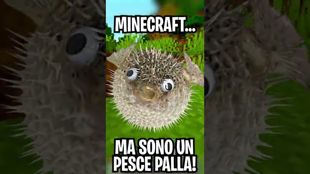 Minecraft... MA SONO UN PESCE PALLA! #Shorts