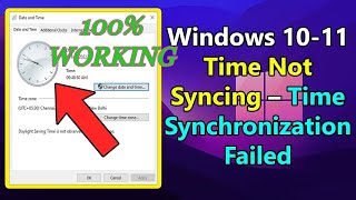 Famous How to Fix Internet Time Synchronization Failed - Internet time not working in windows 11 Profile