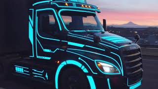 Fully electric semi, the Freightliner eCascadia