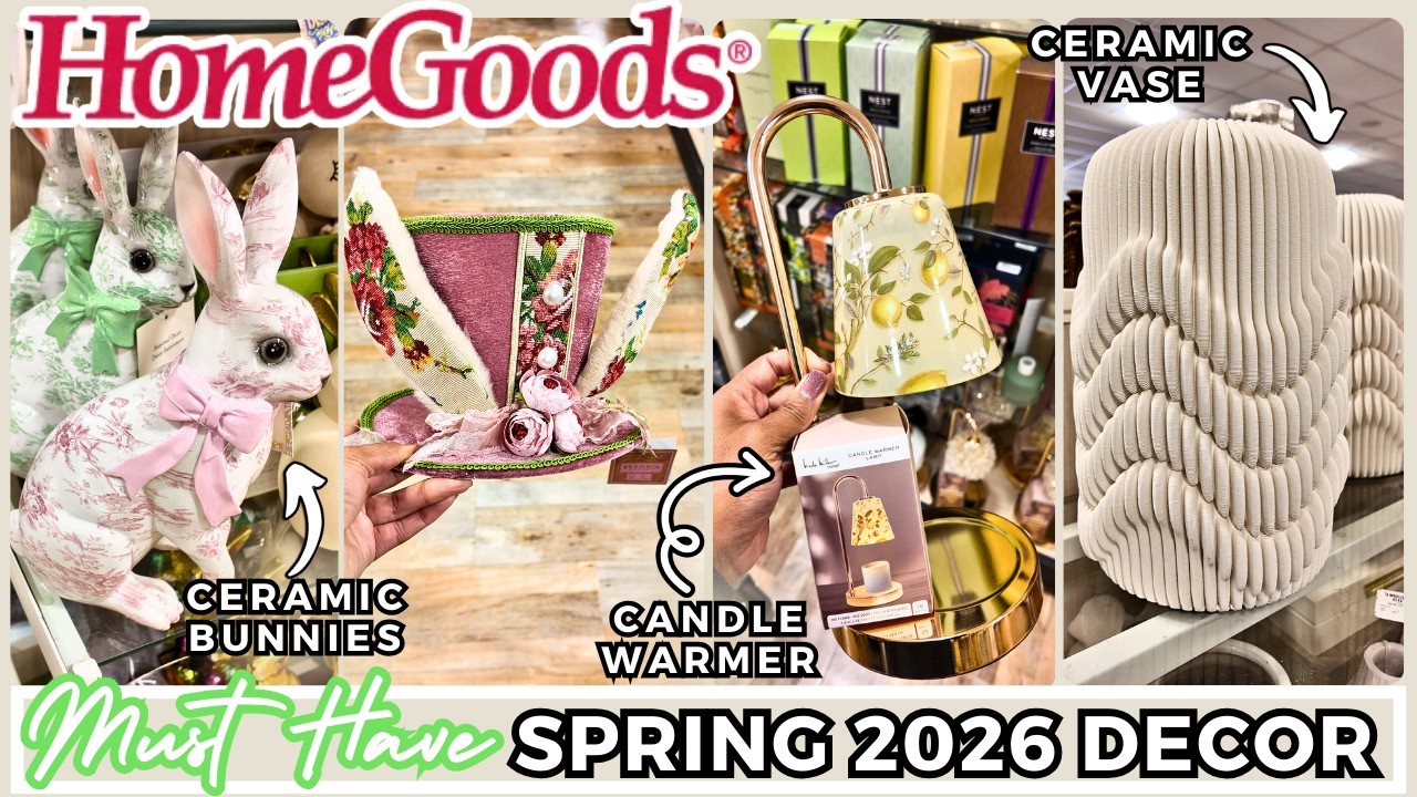 New HomeGoods Spring 2026 🌸 Home Decor Shop with me | Must have Easter Decor