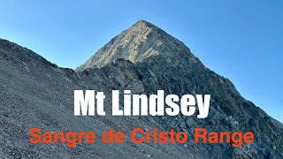Mt Lindsey via Northwest Ridge, a CO 14er Climb, Sangre de Cristo Range, Blanca, Colorado