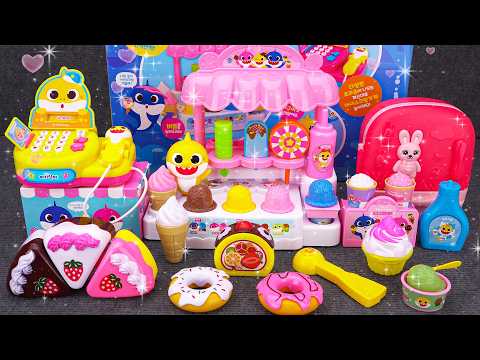 34 minutes Satisfying with Unboxing | Ice Cream Store Cash Register ASMR | Review Pinkfong Playset