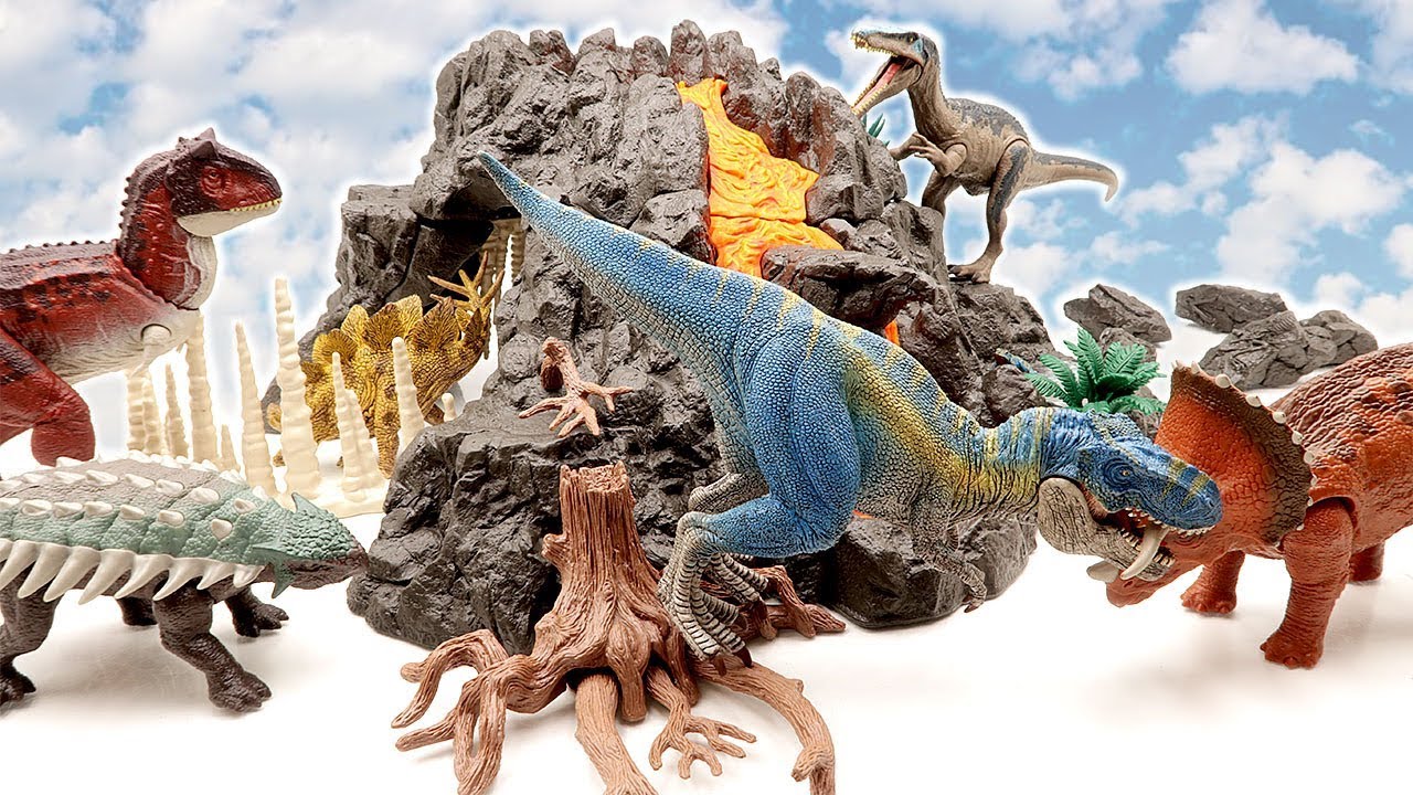 Schleich Dinosaur Volcano Adventure Playset and Jurassic World2
