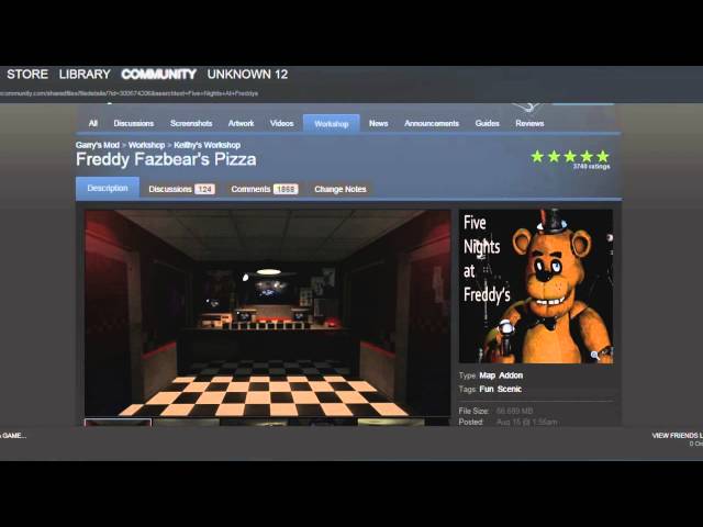 Fnaf 1 Map Gmod Download For Free