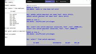 SQL - Views - Database Management Systems - Demo using Oracle