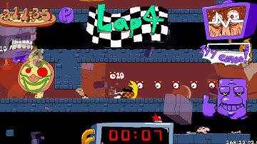 Pizzascare Lap 4 P Rank Hardmode | Pizza Tower Egg