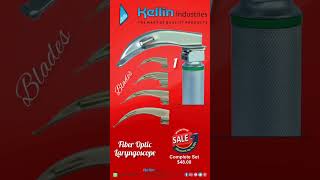 Fiber Optic Laryngoscope Blades and Handle Surgical Instruments