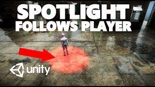HOW TO MAKE A SPOT LIGHT FOLLOW YOUR PLAYER USING C# UNITY TUTORIAL