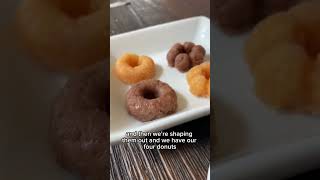 Sofia’s mini donut decorating adventure 🍩🦧🦞🦐 #minivlog #minidonuts #sprinkles #popincookin