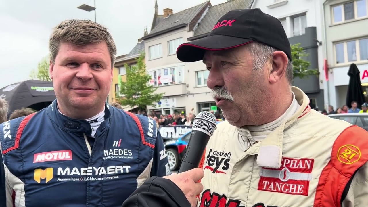 PJ Maeyaert en Paul Lietaer na de Monteberg Rally 2024