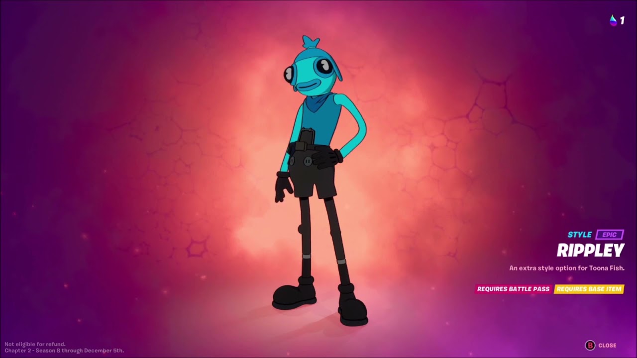 RIPPLEY Toona Fish Skin Fortnite (Battle Royale)