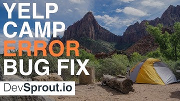 Error Handling Bug Solution - YelpCamp Tutorial