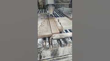 Double Head Stone CNC Router Machine.#cnc #cncmachine #cncmachining #stone #art