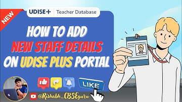 𝐇𝐨𝐰 𝐓𝐨 𝐀𝐝𝐝 𝐍𝐞𝐰 𝐒𝐭𝐚𝐟𝐟 𝐃𝐞𝐭𝐚𝐢𝐥𝐬 𝐨𝐧 𝐔𝐝𝐢𝐬𝐞 𝐏𝐥𝐮𝐬 | 𝐓𝐞𝐚𝐜𝐡𝐢𝐧𝐠 𝐒𝐭𝐚𝐟𝐟 | टीचिंग स्टाफ को कैसे ऐड करे | #udise
