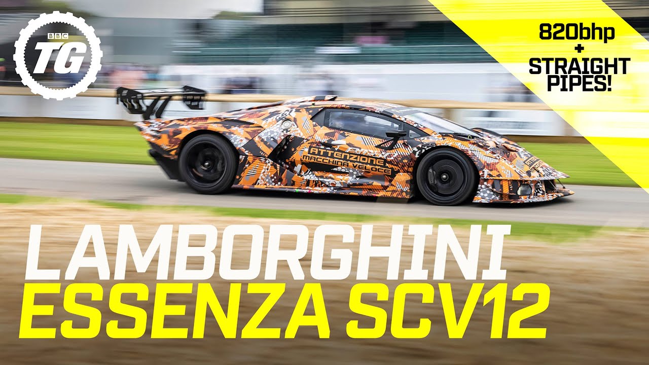 Loudest Lamborghini Ever? Flat-out in the bonkers 830bhp Essenza SCV12 | Top Gear