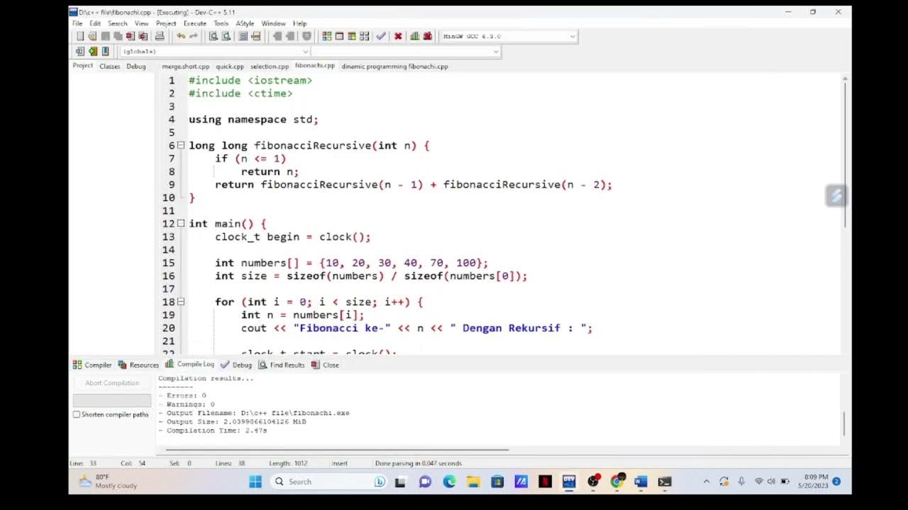 Running Time Bubble Sort, Selection Sort, Merge Sort, Quick Sort ...