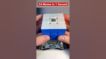 Rubik’s Cube 24 Turns In 1 Second 😳😱 #shorts
