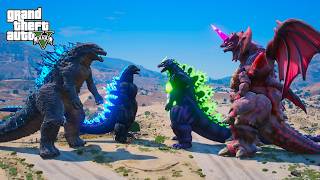 Heisei Godzilla & Godzilla Prime vs Destroyah and Godzilla Super GTA 5 Mods