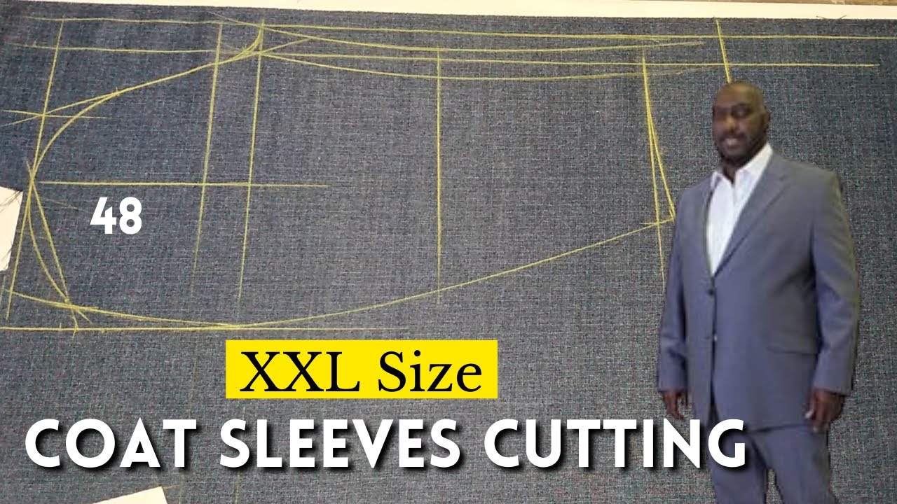 XXL Size Coat Sleeves Cutting with Scale Theory 48 Size ki Coat