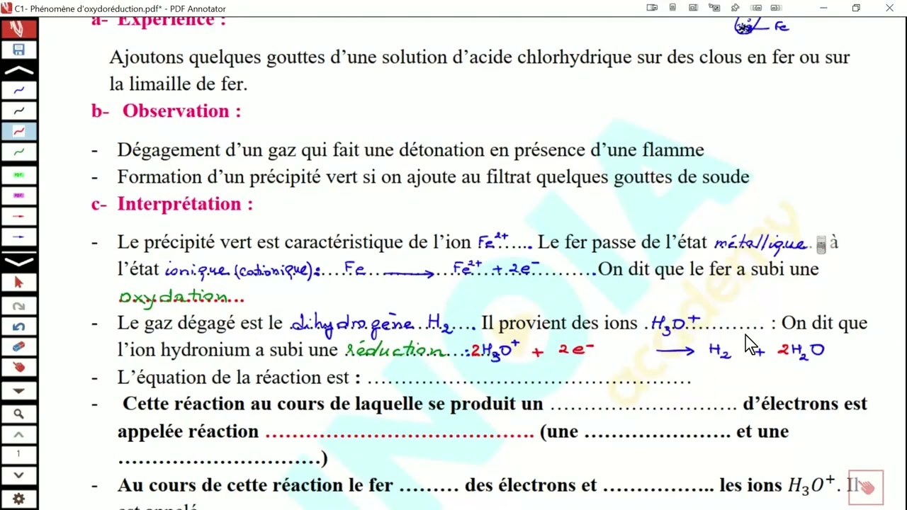 حصة مباشرة في مادة الفيزياء مخصّصة لتلاميذ الثالثة ثانوي