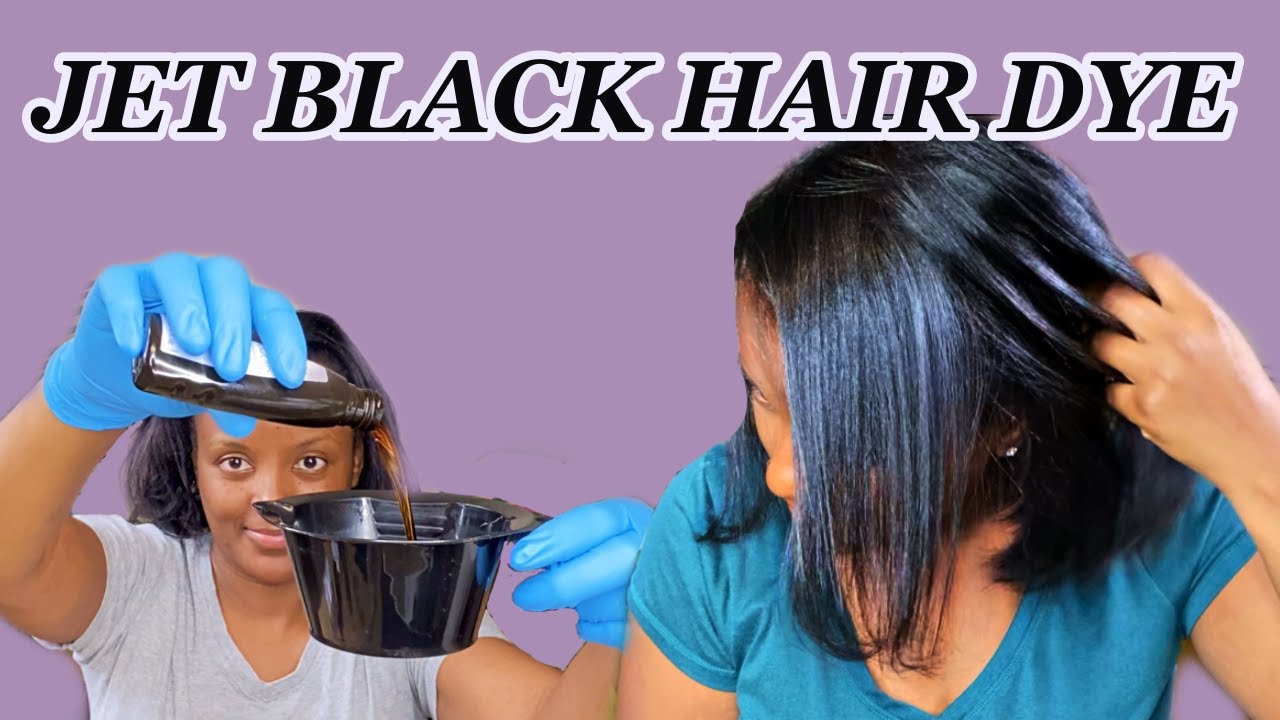 HOW TO DYE YOUR HAIR JET BLACK AT HOME 2021 BEGINNER FRIENDLY YouTube