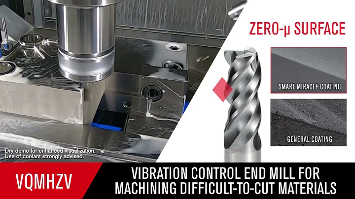 DIAEDGE VQMHZV Vibration Control End Mills for Machining Difficult-to-Cut Materials